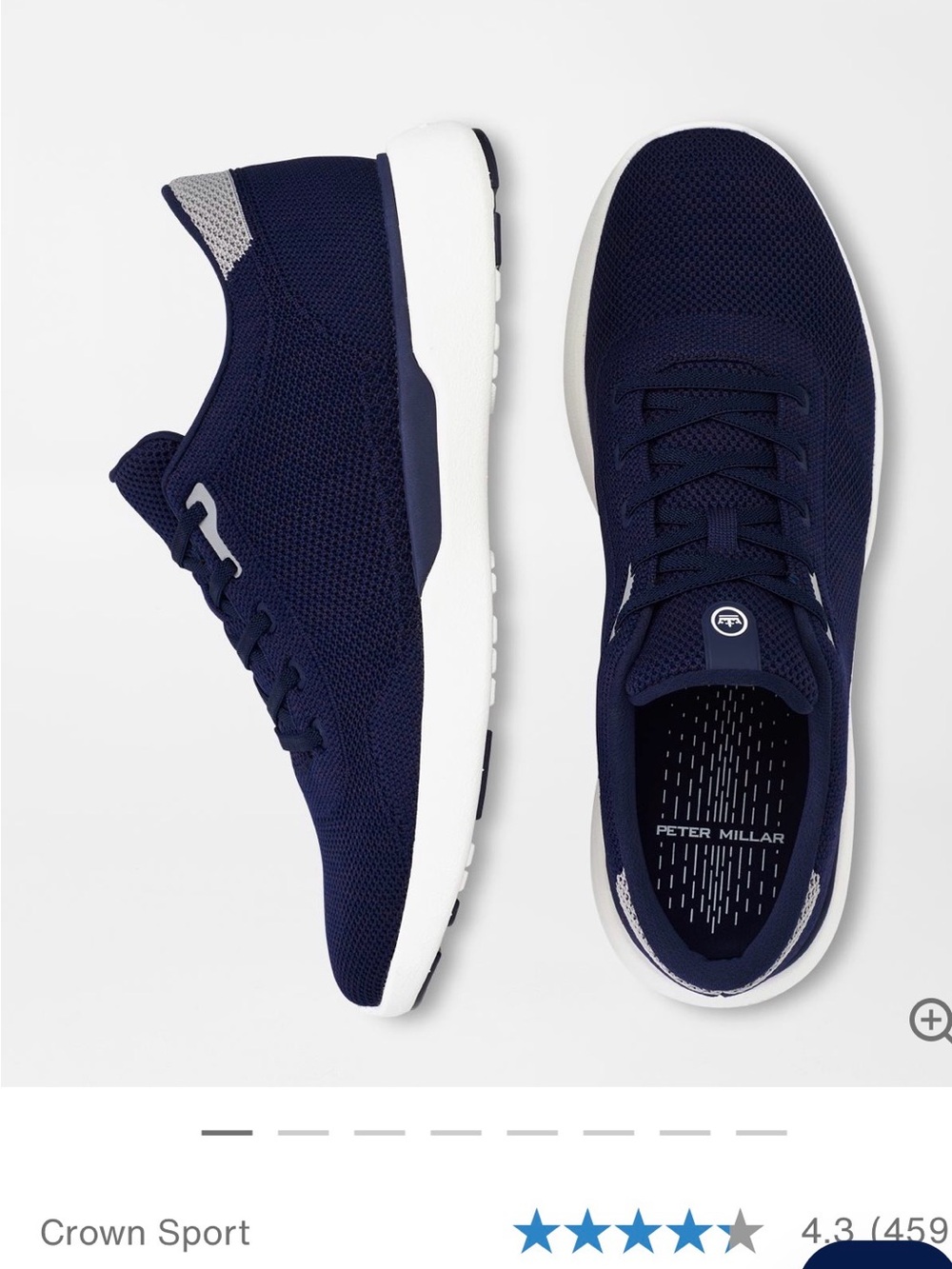 Peter Millar Men’s Glide V3 Sneaker in Navy